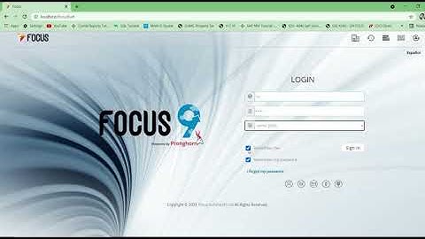 How to login into Focus9 ERP Part  1
