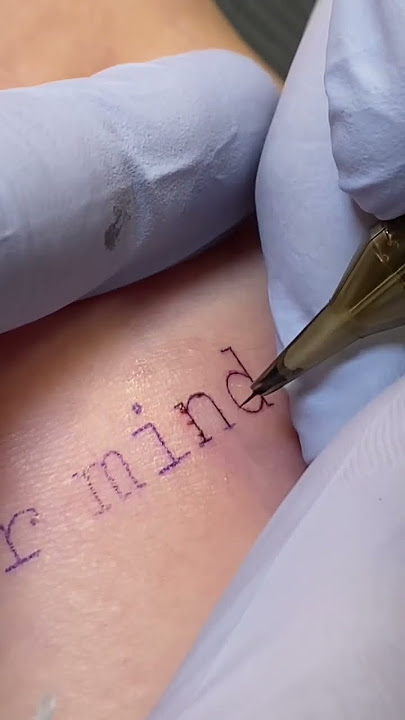 ASMR TATTOO PROCESS
