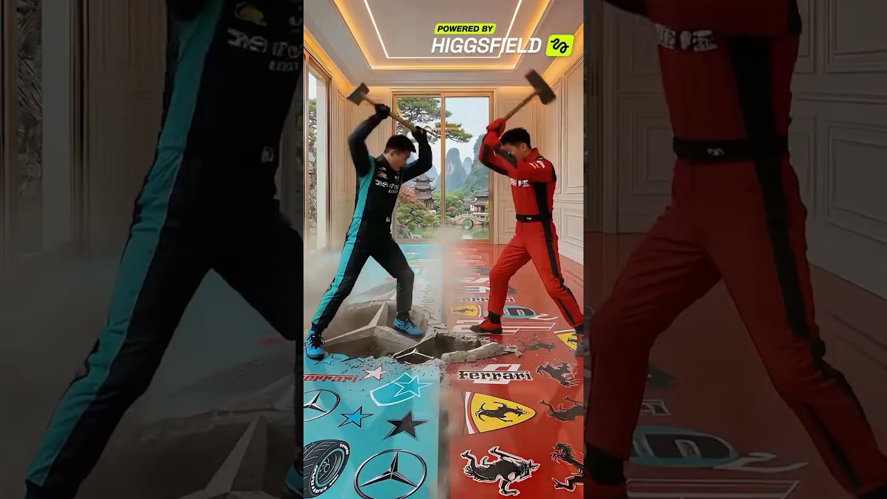 F1 Showdown: Mind-Blowing Double Epoxy Floor Transformation! 🏎️✨