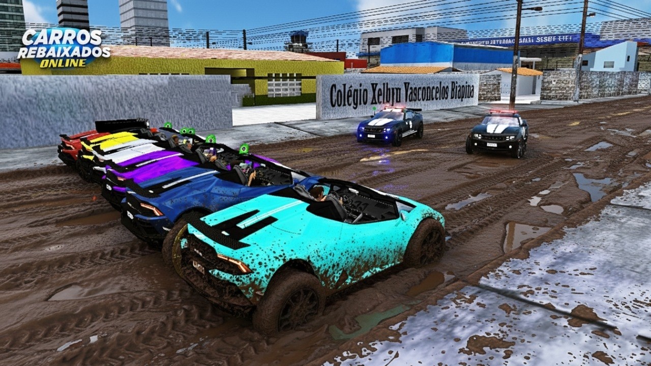 CARROS REBAIXADOS ONLINE | ROLE DOS ALUNOS DE LAMBORGHINI DE TRILHA E CHEGOU AS VT!