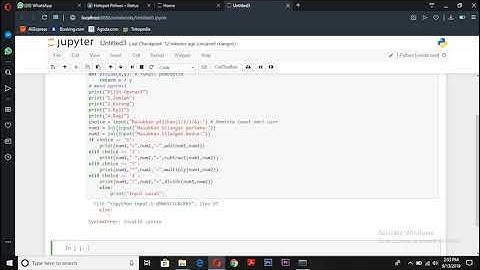 TUTORIAL- Cara Input dan Output pada Python