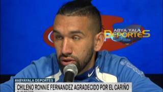 Chileno Ronnie Fernández Agadece El Cariño Recibido