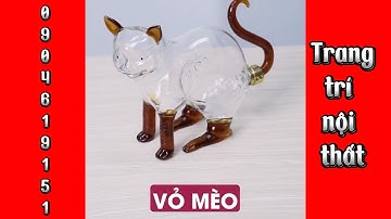 VỎ CHAI RƯỢU THỦY TINH 12 CON GIÁP