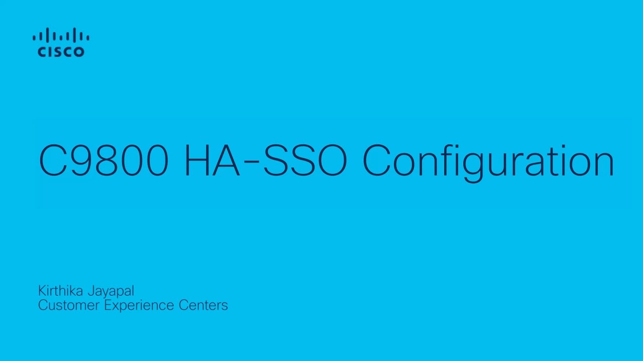 Configure HA-SSO on Cisco Catalyst 9800 Wireless Controllers | Seamless Network Redundancy