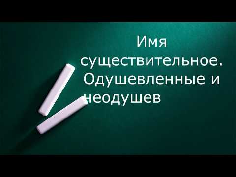 Изучаем русский язык. Части речи 2 часть. Одушевленные и неодушевленные существительные