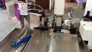 Fully Automatic double wire crimping ,machine video with insulated sleeve insertion video
