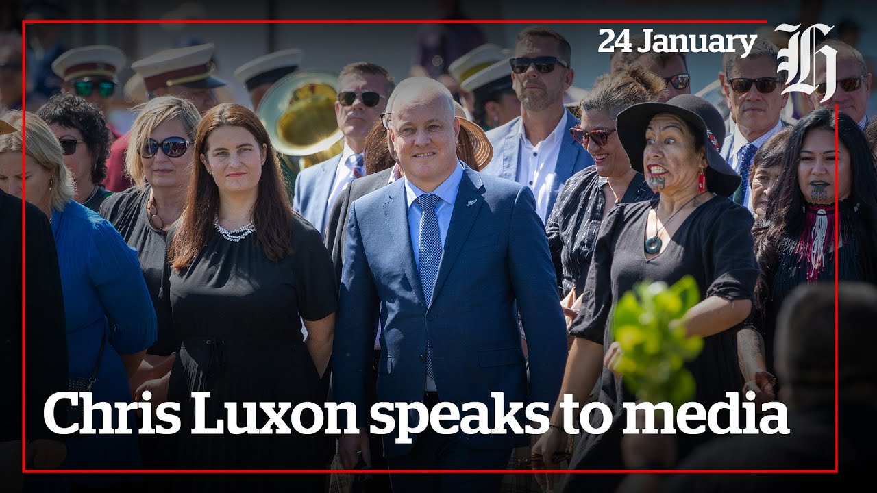 Chris Luxon speaks to the media at Ratana | nzherald.co.nz - YouTube
