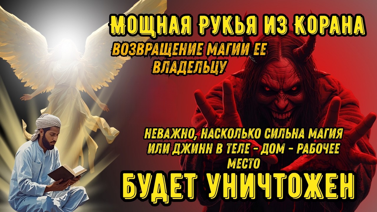 СИЛЬНАЯ РУКИЯ | УНИЧТОЖАЕТ МАГИЮ, ДЖИННОВ И ЗЛО В ДОМЕ И ТЕЛЕ!  🕌Ar--367
