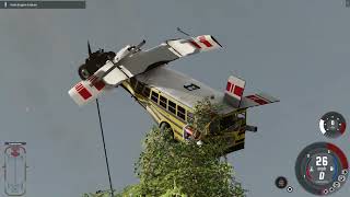 BeamNG Flying Bus Truly Cinematic