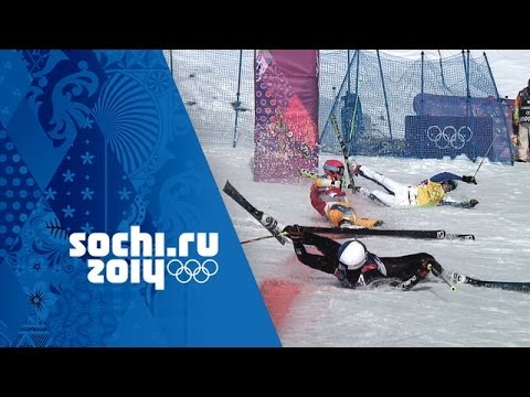 Crazy Photo Finish In Men&rsquo;s Ski Cross Quarter-Final | Sochi 2014 Winter Olympics