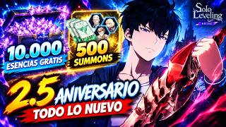 🚨 ¡10.000 ESENCIAS GRATIS + 500 SUMMONS! 🔥 TODO LO NUEVO DEL 2.5 ANIVERSARIO | SOLO LEVELING: ARISE