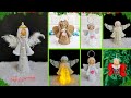 5 low budget angel making idea for Christmas Decoration | Best out of waste Christmas craft idea🎄129