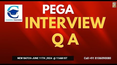 PEGA INTERVIEW QUESTION ANSWER|| New Batch DEC 15 2025-Check Desc||Call +91 8106090080 for More#pega