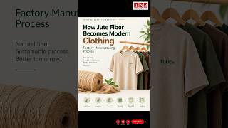 How Jute Fiber Becomes Modern Clothing – Factory Manufacturing Process!!