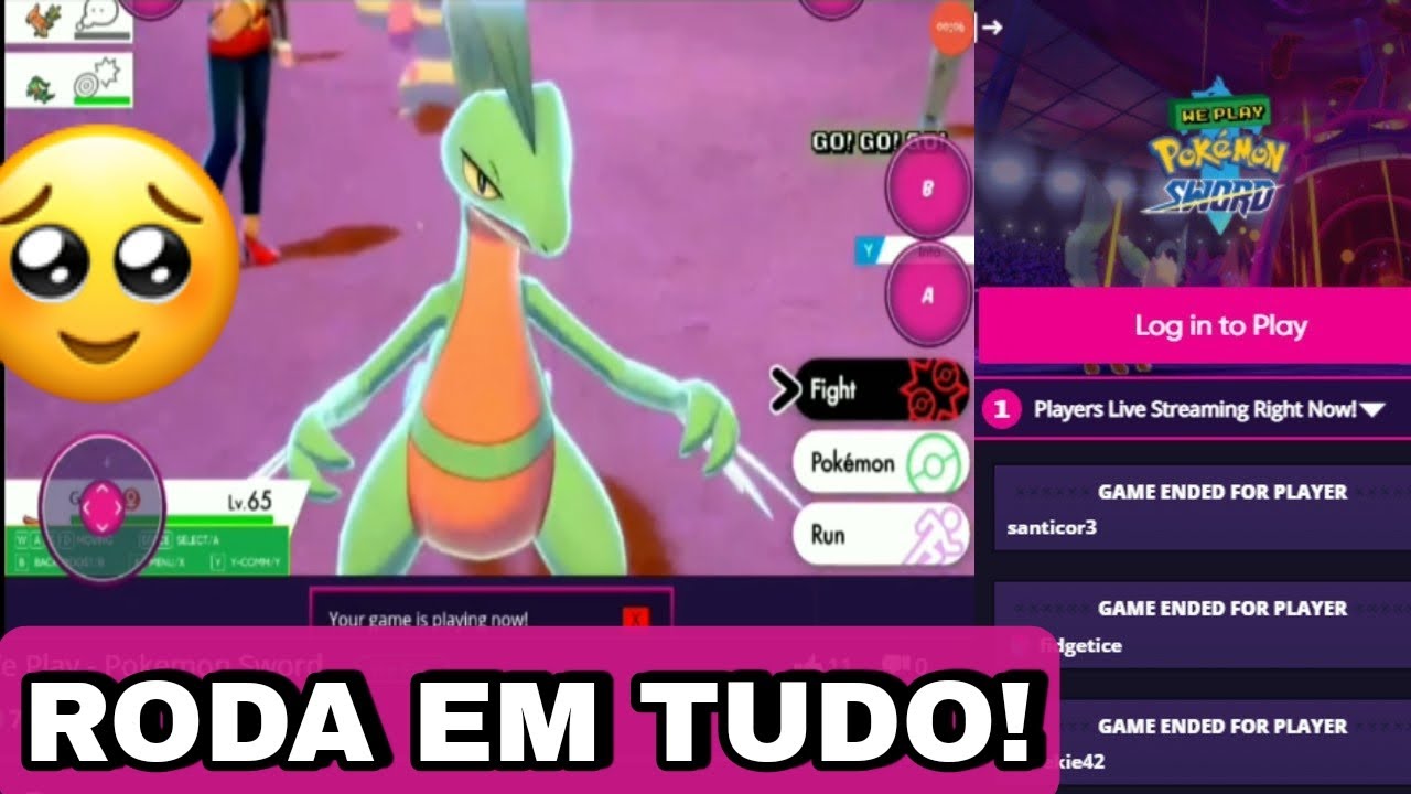 COMO JOGAR POKEMON SWORD AND SHIELD EM QUALQUER CELULAR (Não é click bait)  