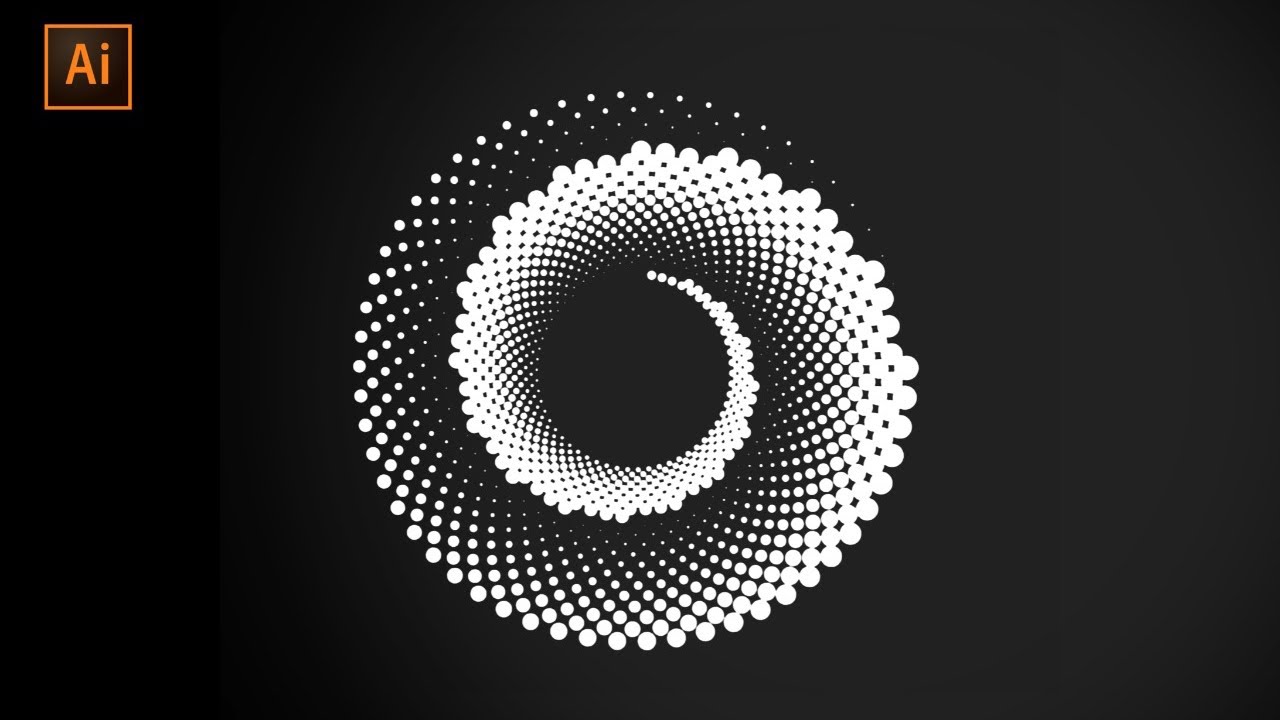 Easy Circle Effect Transform in Adobe Illustrator #illustratortutorial ...