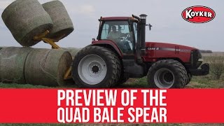 Quad Bale Spear In Action!