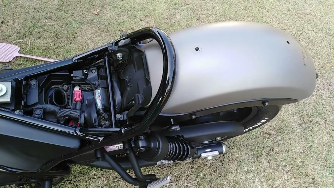 Honda Rebel Tail light change 2 - YouTube