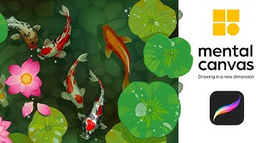 Procreate | Mental canvas  - Create 3D space #shorts