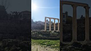 Athens Ruins Hadrian library #shorts #viralshorts #travel
