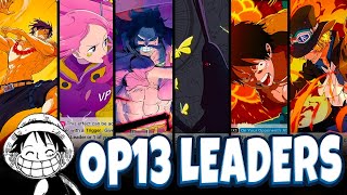 Imu's Reveal + All OP13 Leaders || One Piece Trading Card Game