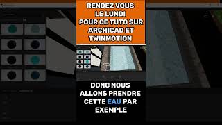 APPLIQUER LE MATERIAU EAU A VOS PISCINE  #archicad #twinmotiontutorialforbeginner  #shabanlingénieur screenshot 2