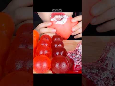 빨간색 음식 모음 RED DESSERTS #asmr #shorts #mukbang #asmr #<strong>food</strong> #satisfying #eating #<strong>candy</strong>