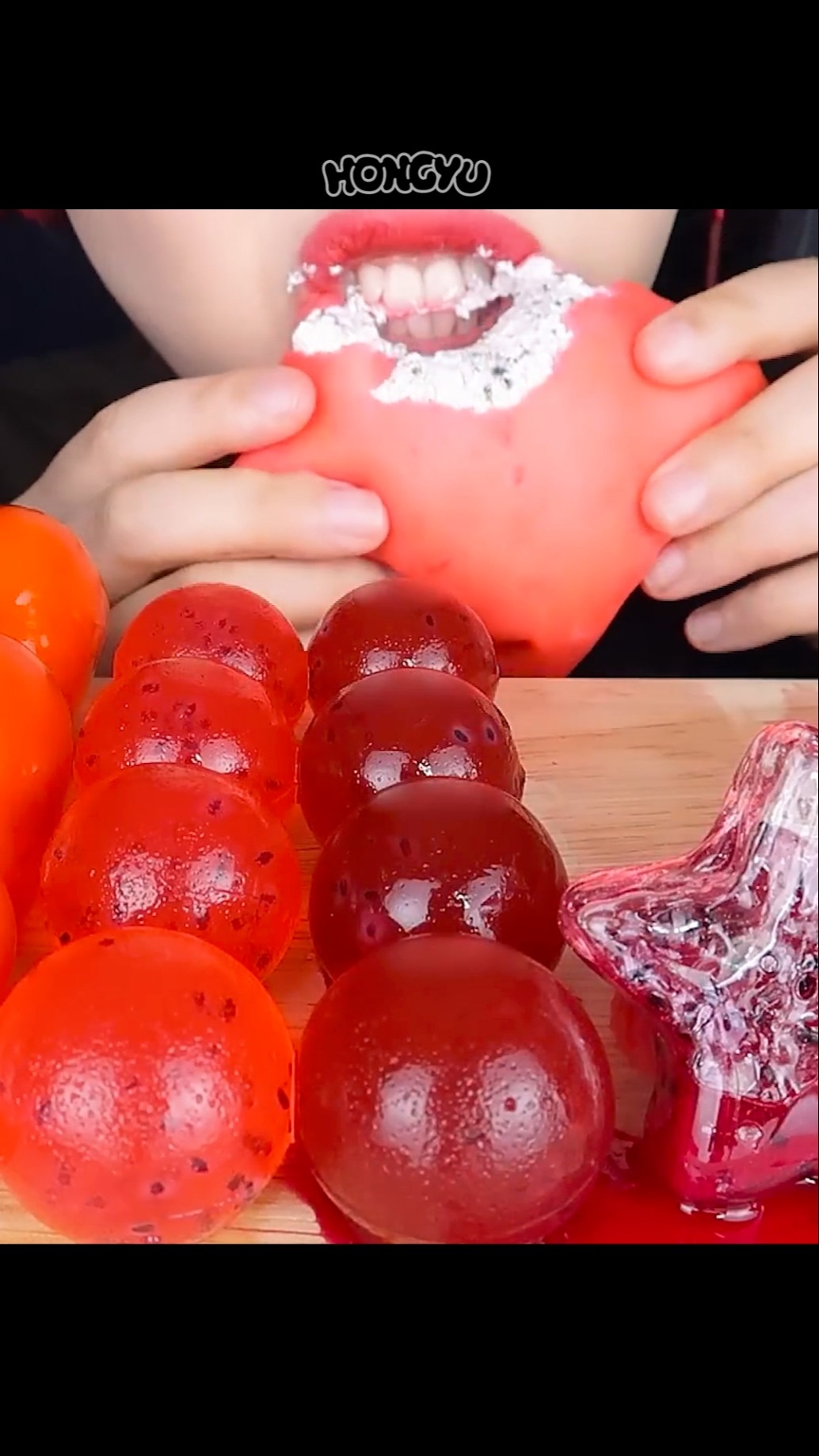 빨간색 음식 모음 RED DESSERTS #asmr #shorts #mukbang #asmr #food #satisfying #eating #candy