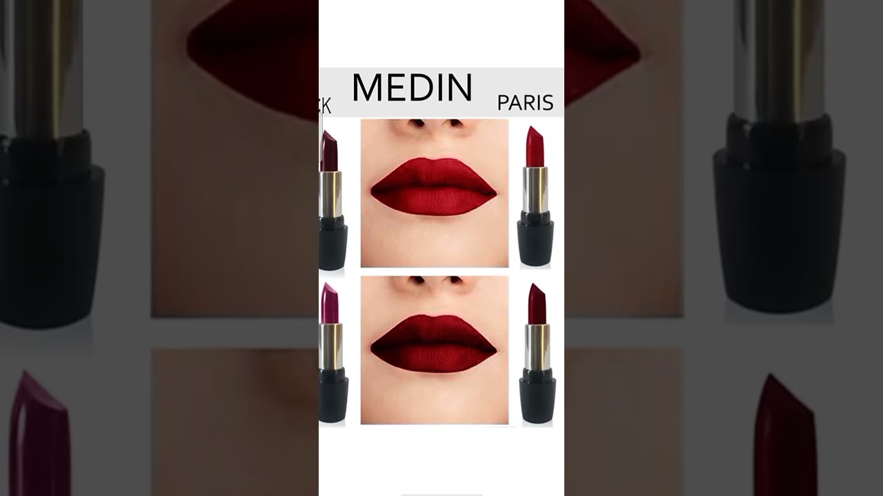 //💄MEDIN paris ultra hd elegant colors matte lipstick cosmetics makeup 007 serires set of 4 color//