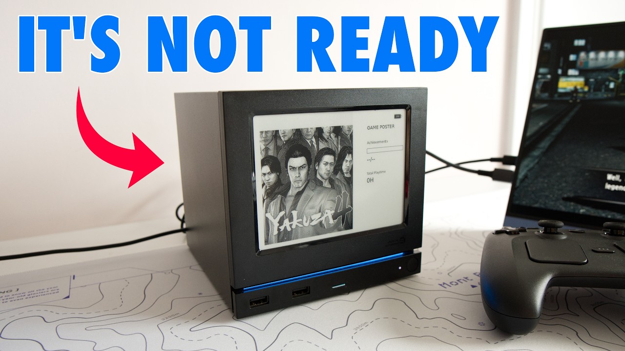 Play video: JSAUX's E-Ink Faceplate for Steam Machine is Kind of a Mess...