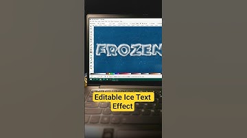 Editable ICE TEXT EFFECT Easily and Quickly with INKSCAPE