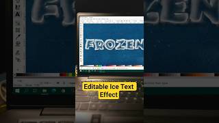 Editable ICE TEXT EFFECT Easily and Quickly with INKSCAPE