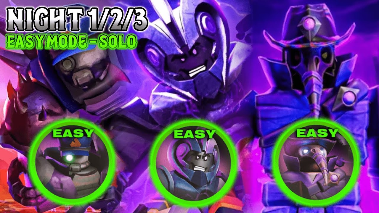 [EASY MODE] || TDS Night 1/2/3 - SOLO || Halloween 2025 || Tower ...
