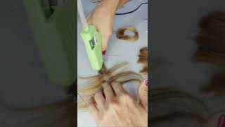 Estoy haciendo un fleco con cabello natural en vivo 