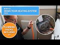 How to drain your heating system | Includes plumbing hacks