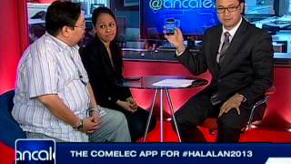 COMELEC- ABS-CBN's #Halalan2013 app screenshot 1