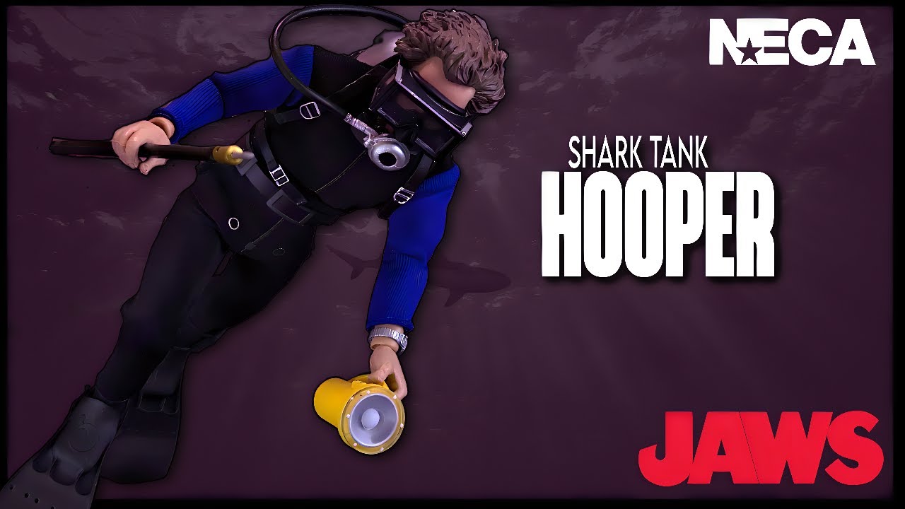NECA Jaws Retro Cloth Matt Hooper Shark Cage TheReviewSpot YouTube