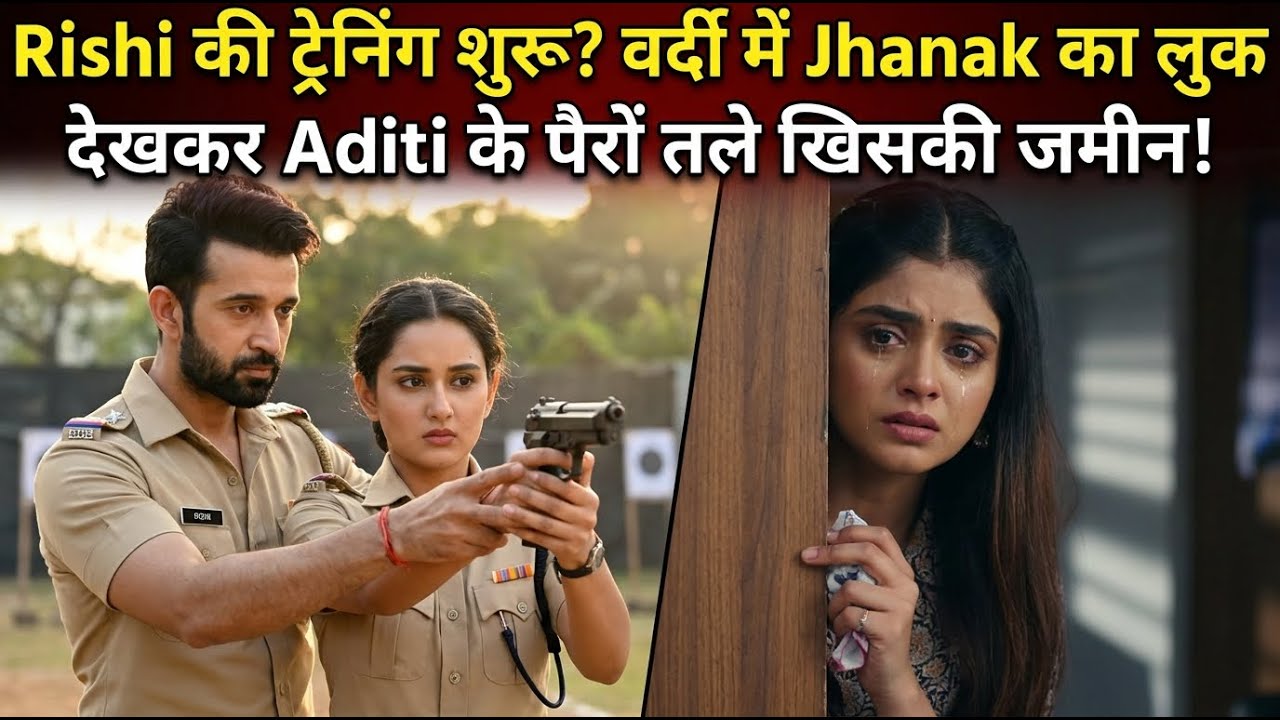 Rishi की ट्रेनिंग शुरू? वर्दी में Jhanak का लुक देखकर Aditi के पैरों तले जमीन खिसक गई!#jhanakserial