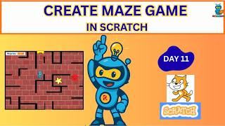How to Make Scratch Maze Game With Smart Door and Star Key Tutorial 🎮 | Control Blocks for Beginners