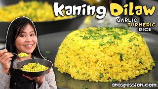 Garlic Turmeric Rice | KANING DILAW | Yellow Rice