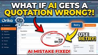 What if AI generates a wrong Quotation? Use Retry Button