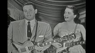 Les Paul and Mary Ford perform live on The Colgate Comedy Hour.