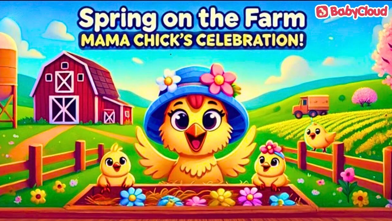 It's Spring on the Farm | Story of Mama Chick | BabyCloud Stories (English)
