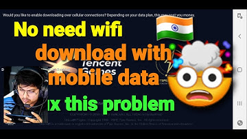 Fix Download paused| No need wifi| pubg 1.0 update| erangle 2.0| wifi obb fixed issue| use only data