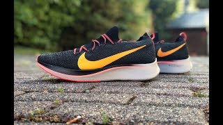 nike zoom fly flyknit black orange