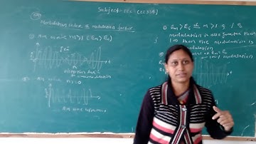 PEC 22334 unit 2 class 4 modulation index, effects of modulation index on AM wave.