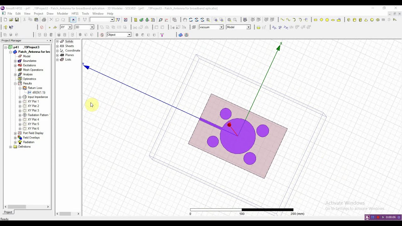 patch antenna in hfss | cst | optimization in hfss - YouTube