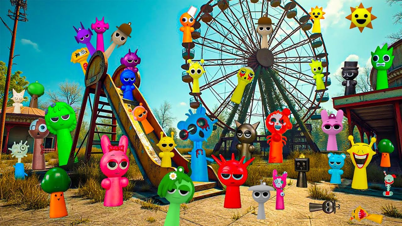 Hey..!!Incredibox Sprunki: Raddy|Pinki|Durple|Garnold|Simon|Oren|Mr.Bot ...