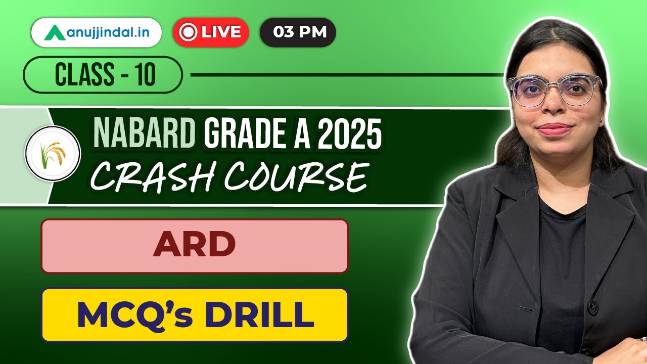 NABARD Grade A 2025: ARD Practice Questions | Day 10 | Agriculture ...