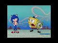 Sonic Trying To Get Pizza From Spongebob Meme Mentom 